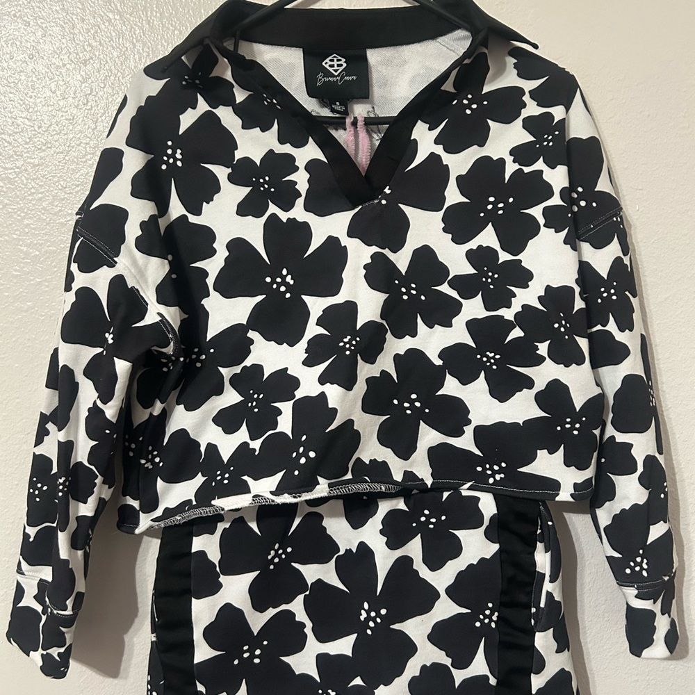 Brianna Camnon Black & White Floral Two Piece Set